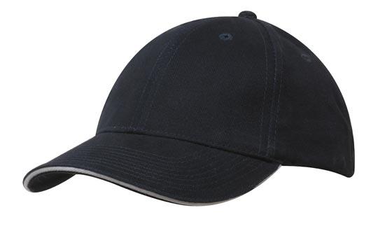 Brushed Cotton Cap w/ Sandwich Trim